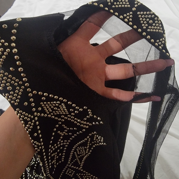 Black Studded glamor jumpsuit - Picture 3 of 3